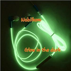 2016 Luminous earphone headphone stereo glow in the dark