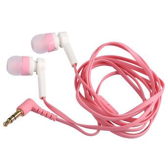 3.5mm In-Ear Earphone Candy Color Universal Symmetric Headphone Flat Cable  