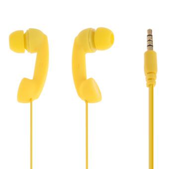 3.5mm In-ear Headphone Earphone for Phone PC Yellow (Intl)  