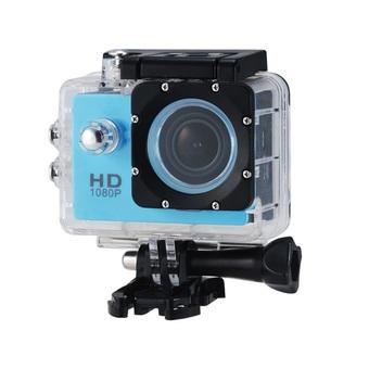 30M Waterproof 1.5" 170° Wide Angle Lens HD 1080P Sports Video Camera (Blue)  