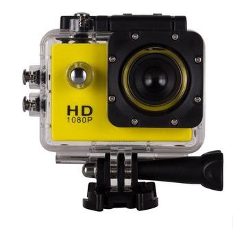 30M Waterproof 1.5" 170° Wide Angle Lens HD 1080P Sports Video Camera (Yellow)  