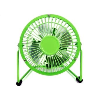 4-Inch Mini Fan Iron Aluminum Leaf (Green)  