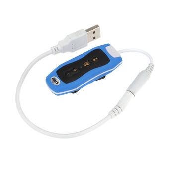 4GB Clip Waterproof IPX8 Mp3 Player FM Radio Swimming Diving Sports Stereo Sound with Earphone  