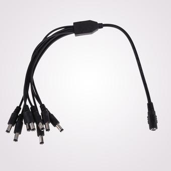 5pcs DC 1 to 8 Power Splitter Cable Cord for CCTV Camera 1 Female to 8 Male (Intl)  