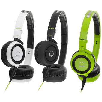 AKG Q460 Foldable 3D-Axis On-Ear Stereo Headphone compatible with iPhone (Green)  