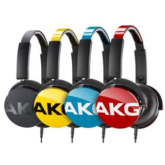 AKG Y50 Professional 3D Foldable On-Ear Headphone compatible Android wth Mic. (Teal)  