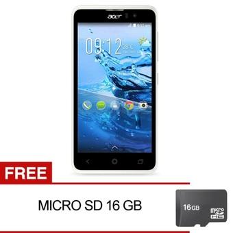 Acer Liquid Z520 Plus - 16GB - Putih + Gratis MicroSD 16 GB  