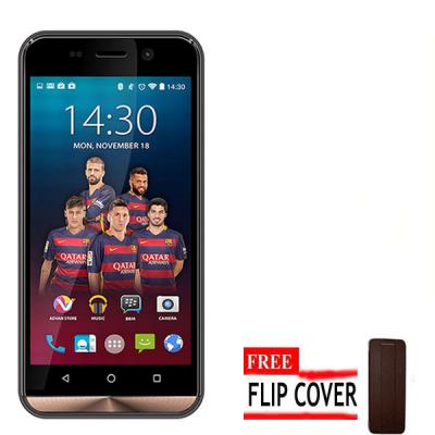 Advan Vandroid i45 Gold Smartphone + Flip Cover Coklat