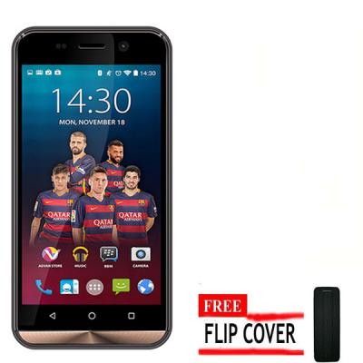 Advan Vandroid i45 Gold Smartphone + Flip Cover Hitam