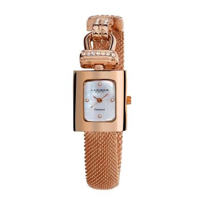 Akribos XXIV Mesh Rose Gold Jam Tangan wanita