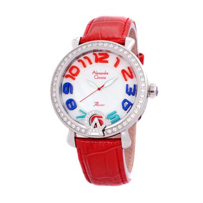 Alexandre Christie 2391D Jam Tangan Wanita - Silver Merah