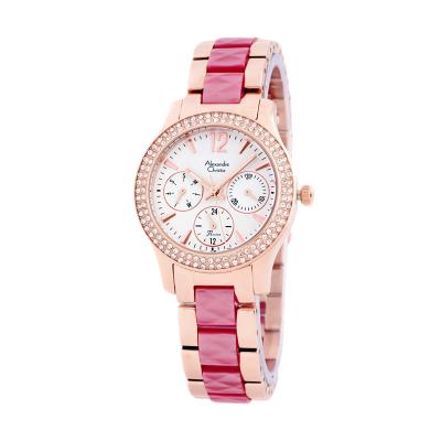 Alexandre Christie 2463 Pink Rosegold Jam Tangan Wanita