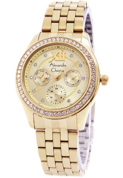 Alexandre Christie 2496 Jam Tangan Wanita - Gold