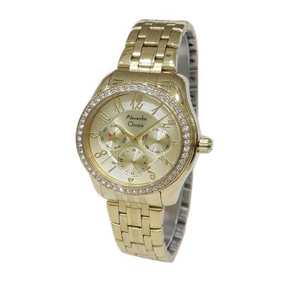 Alexandre Christie 2497BFBGPIV Jam Tangan Wanita Gold