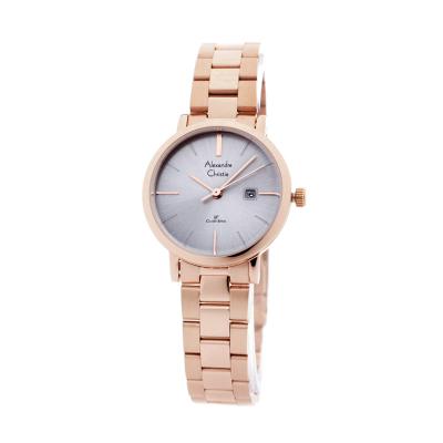 Alexandre Christie 2522 Jam Tangan Wanita - Rosegold Abu-abu