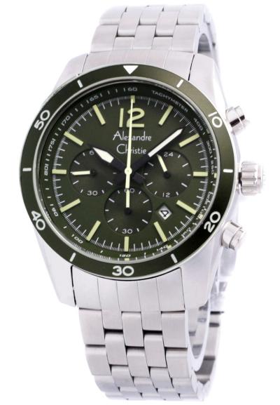 Alexandre Christie 6407 Jam Tangan Pria - Green