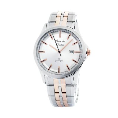 Alexandre Christie 8402LD Stainless Steel Jam Tangan Wanita - Combi Rosegold