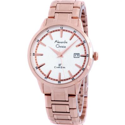 Alexandre Christie 8454 MDBRGSL Jam Tangan Pria - Rose Gold