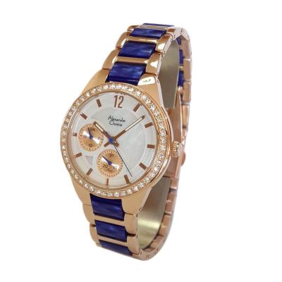 Alexandre Christie Passion 2415BFBRGSLBU Rose Gold Jam Tangan Wanita