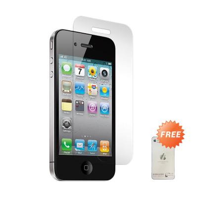 Apple iPhone 4 32 GB Hitam (Refurbish) Smartphone + Tempered Glass