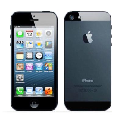 Apple iPhone 5 16 GB Hitam Smartphone {factory centified refurbish} + Gratis Tempered Glass dan