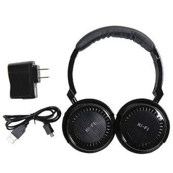 Asiawill Hi Fi Wireless Bluetooth Headphone (Black) (Intl)  