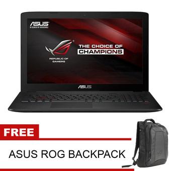 Asus ROG GL552VX-DM018DD - 15.6" - Intel Core i7-6700HQ - 4GB DDR4 - 1TB HDD - Metal Black + Gratis Asus ROG Backpack  