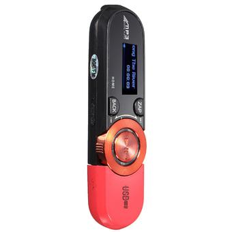 Audew Mini 8GB USB MP3 Music Player Red (Intl)  