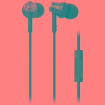 Audio-Technica ATH-CK330iS In-Ear Earphone - Hitam  