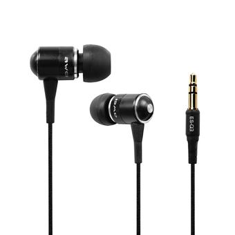 Awei ES-Q3 Super Bass In-ear Earphones Headphone For iPhone-Black (Intl)  