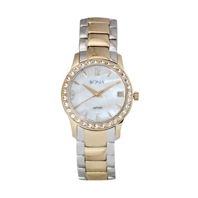 BONIA BN10069-2155S Silver Rose Gold Jam Tangan Wanita