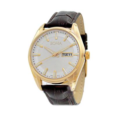 BONIA BN10111-1212 Brown Gold Jam Tangan Pria