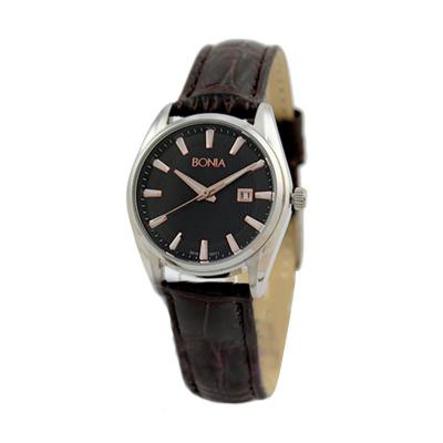 BONIA BN10111-2332 Brown Silver Jam Tangan Wanita