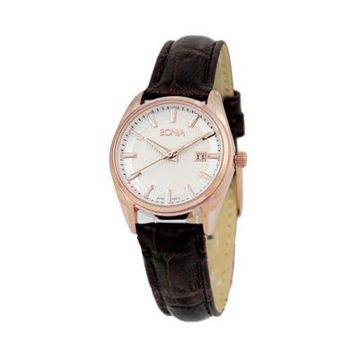 BONIA BN10111-2512 Brown Rose Gold Jam Tangan Wanita