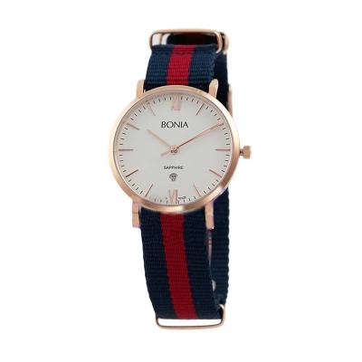 BONIA BN10125-2563 Hitam Merah Jam Tangan Wanita