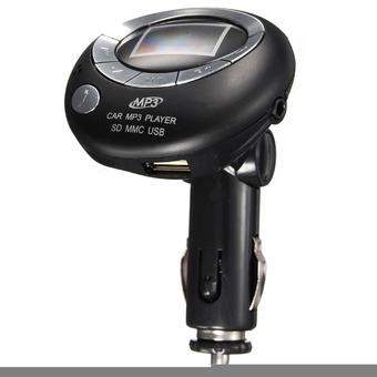 Bluetooth Car Kit FM Transmitter Modulator MP3 Charger (Black) (Intl)  