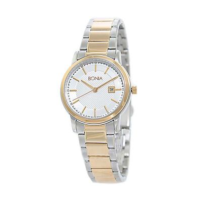 Bonia BN10112-2112S Silver Gold Jam Tangan Wanita