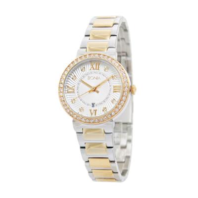 Bonia BN10113-2113S Silver Gold Jam Tangan Wanita