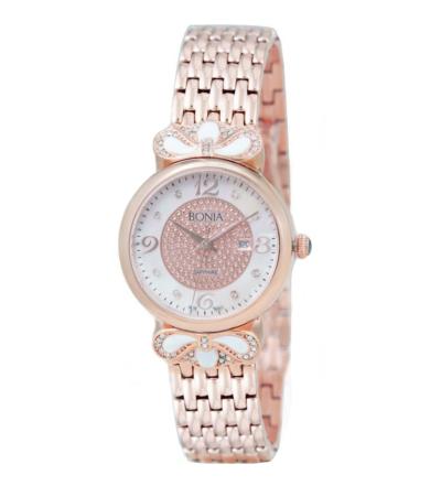 Bonia BN10117-2555 Rose Gold Jam Tangan Wanita