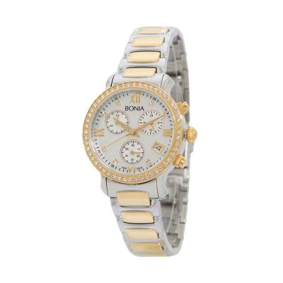 Bonia BN10121-2153S Silver Gold Jam Tangan Wanita