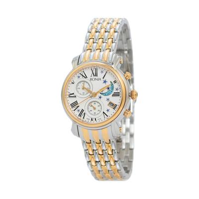 Bonia BN10122-2111 Silver Gold Jam Tangan Wanita