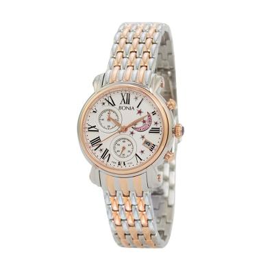 Bonia BN10122-2611 Silver Rose Gold Jam Tangan Wanita