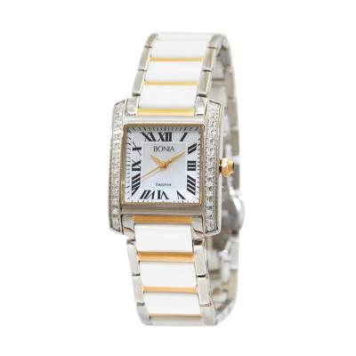 Bonia BN10124-2151S White Gold Jam Tangan Wanita