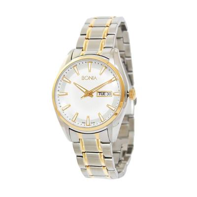 Bonia BN10142-1112 Silver Gold Jam Tangan Pria