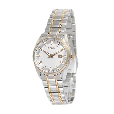 Bonia BN10142-2112 Silver Gold Jam Tangan Wanita