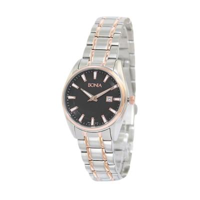 Bonia BN10142-2632 Silver Rose Gold Jam Tangan Wanita