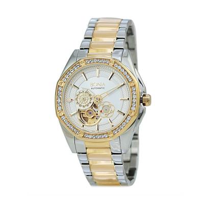 Bonia BN10143-2112S Silver Gold Jam Tangan Wanita