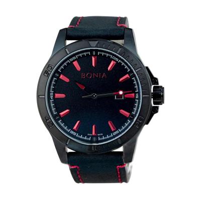 Bonia BN10176-1739 Black Jam Tangan Pria