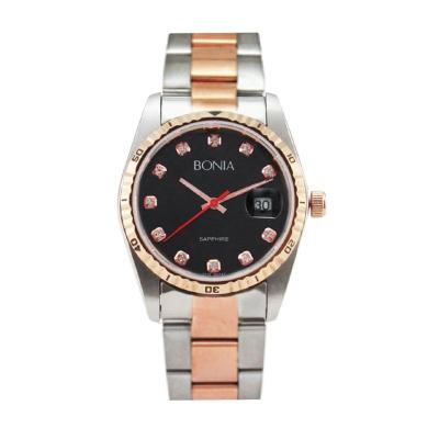 Bonia BN147-1037 Silver Rose Gold Jam Tangan Pria