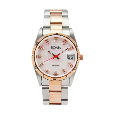 Bonia BN147-1557 Silver Rose Gold Jam Tangan Pria